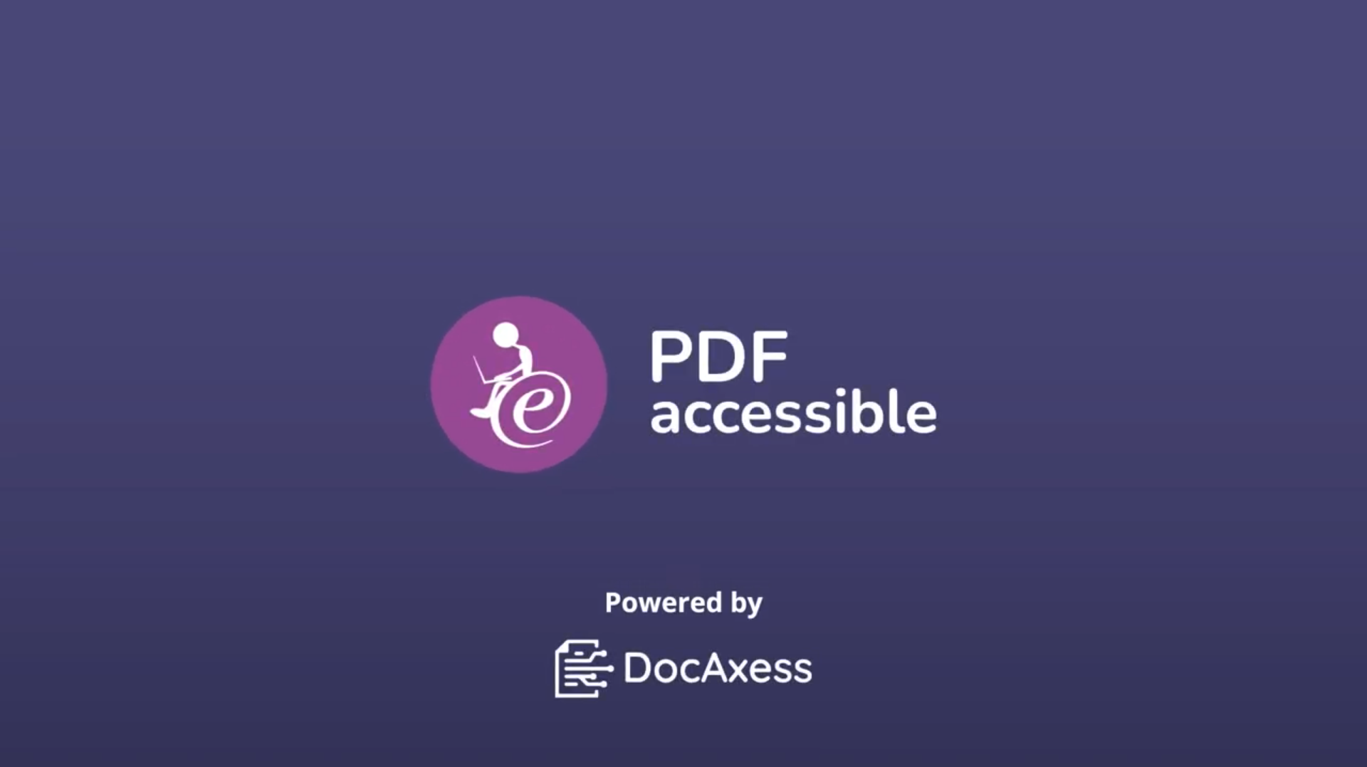 PDF accessible - Powered by DocAxess